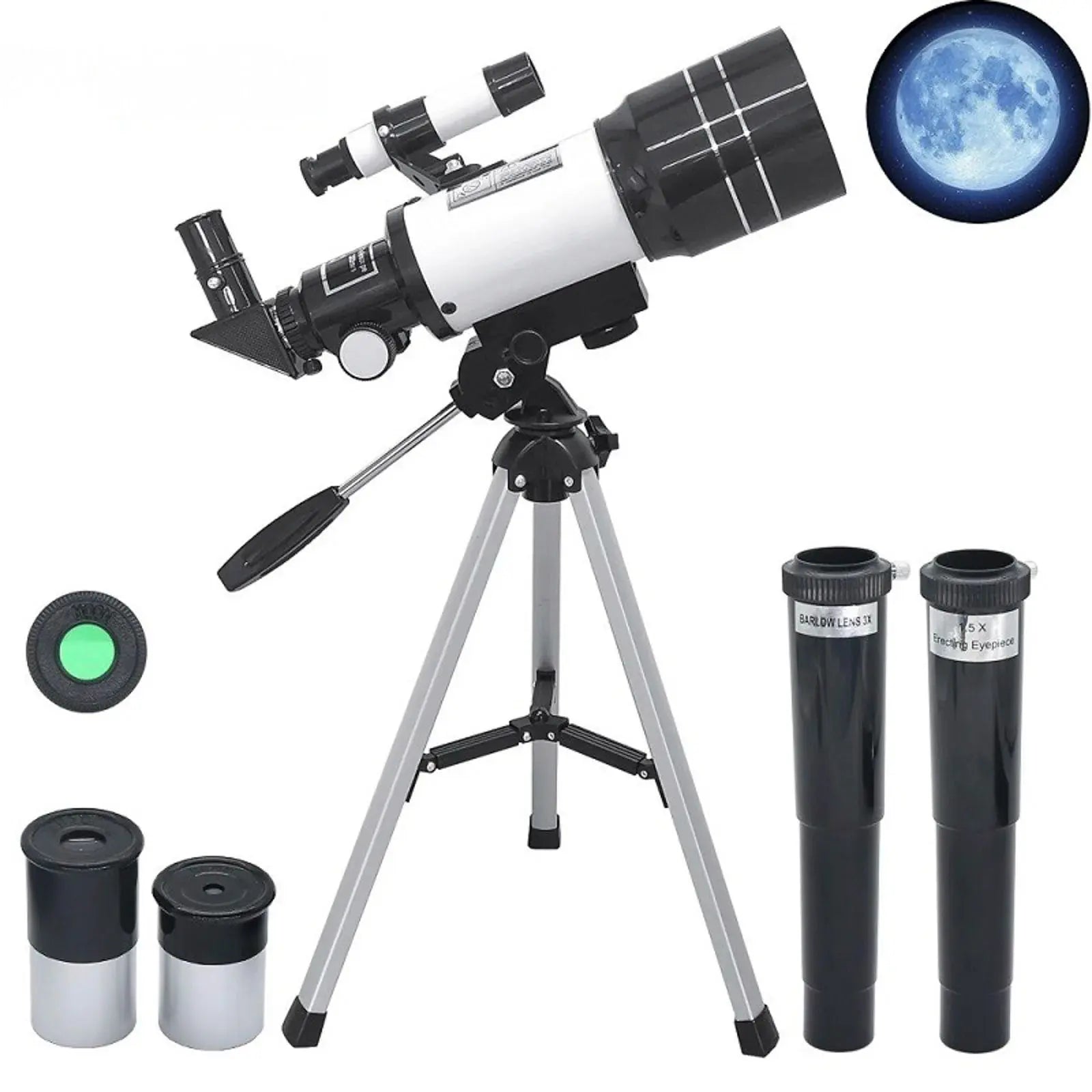 Télescope Astronomie 70mm 150x avec Trépied Espace Astronomie Espace Astronomie