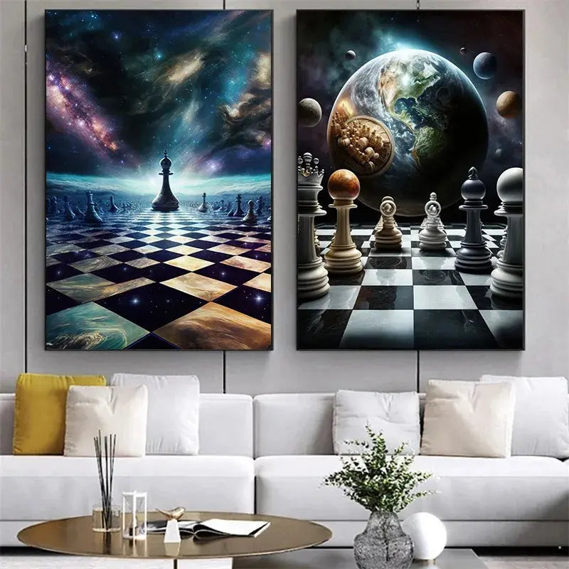 Affiche Astronautes Surréalistes Espace Astronomie    Espace Astronomie