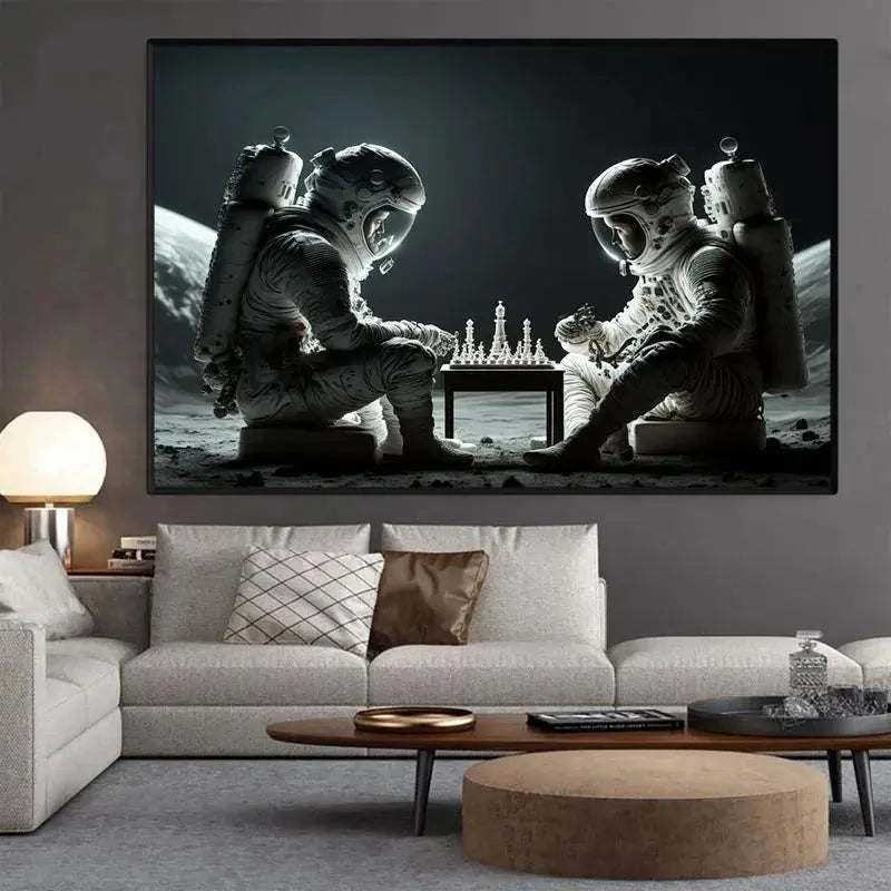 Affiche Astronautes Surréalistes Espace Astronomie    Espace Astronomie