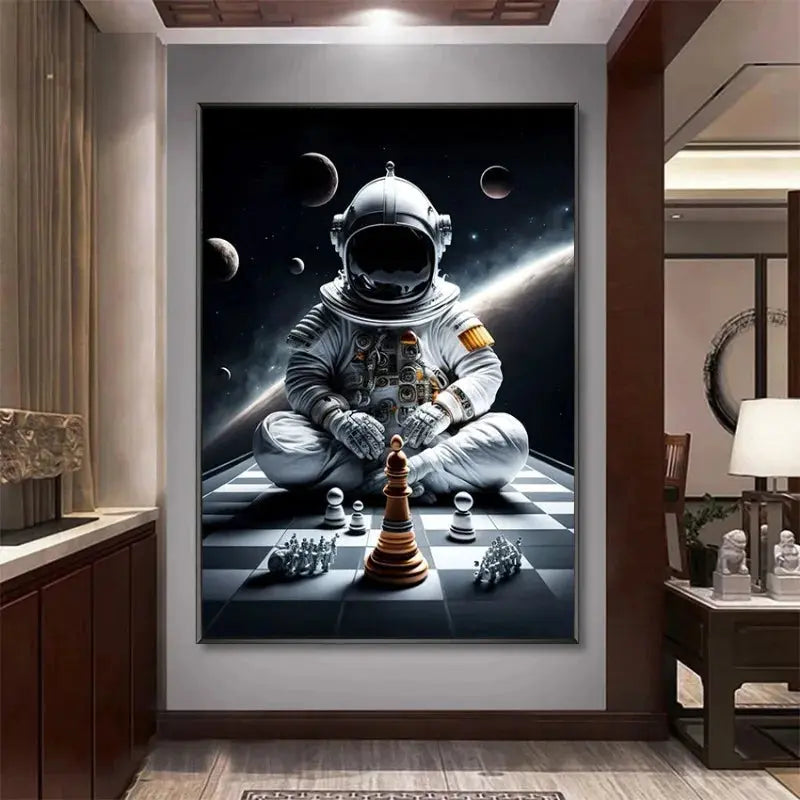 Affiche Astronautes Surréalistes Espace Astronomie    Espace Astronomie