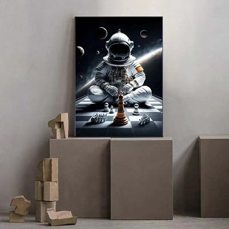 Affiche Astronautes Surréalistes Espace Astronomie    Espace Astronomie