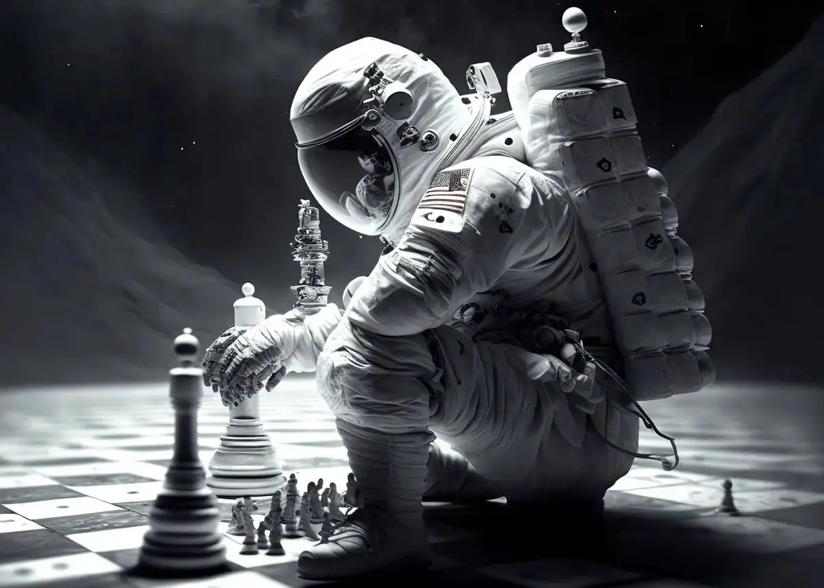 Affiche Astronautes Surréalistes Espace Astronomie    Espace Astronomie