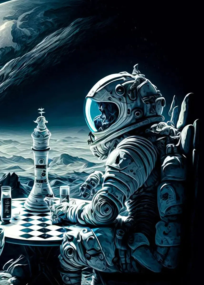 Affiche Astronautes Surréalistes Espace Astronomie    Espace Astronomie