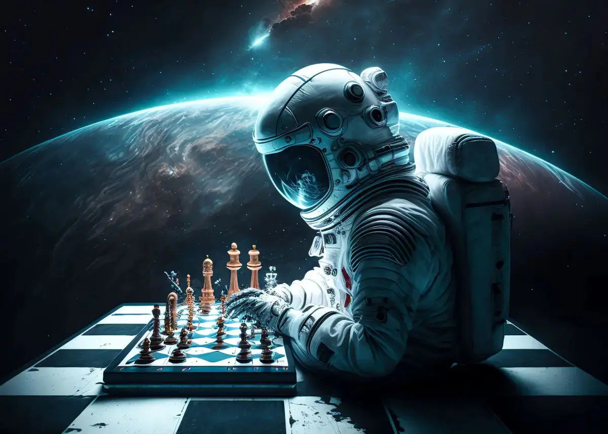 Affiche Astronautes Surréalistes Espace Astronomie    Espace Astronomie