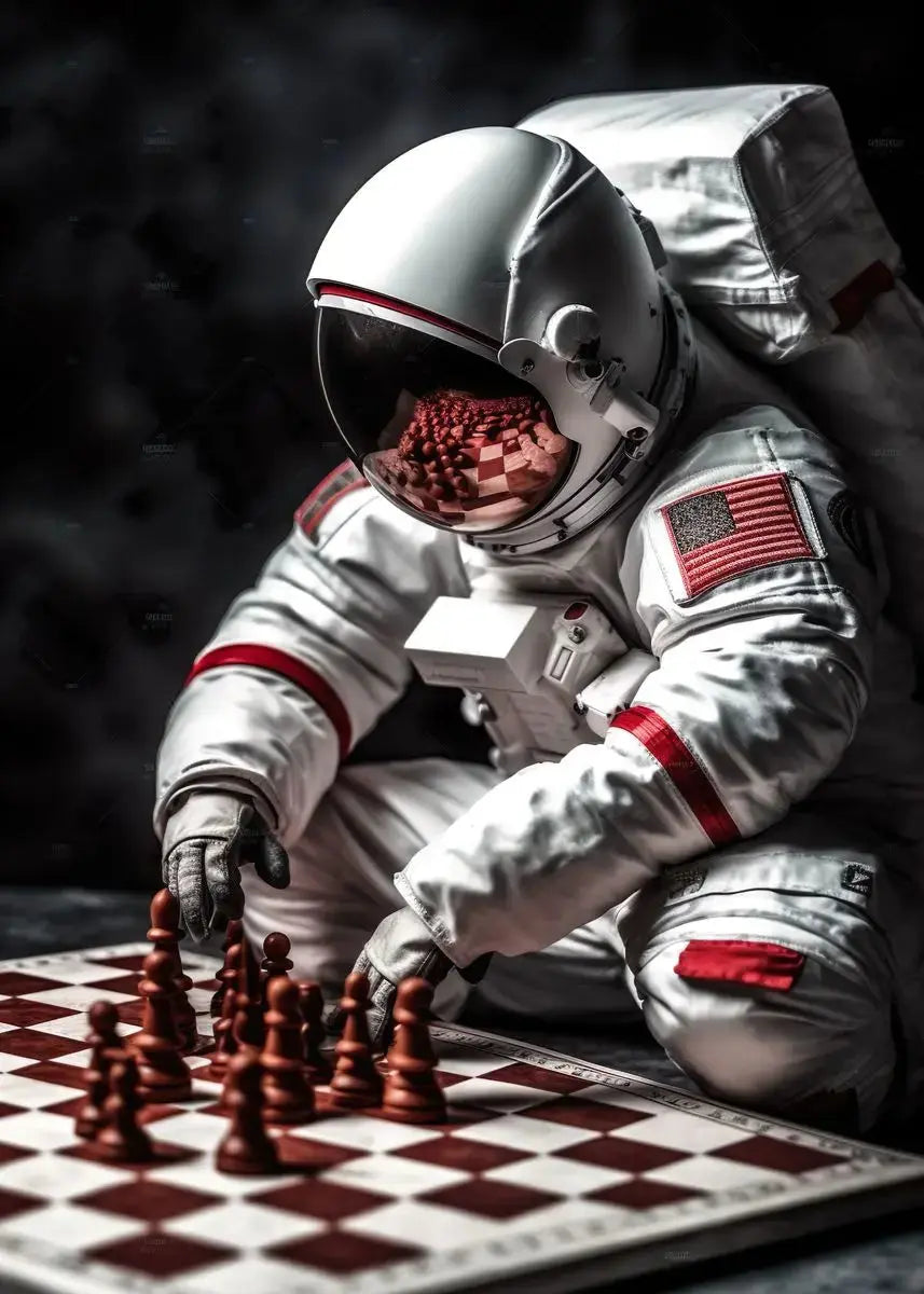 Affiche Astronautes Surréalistes Espace Astronomie    Espace Astronomie