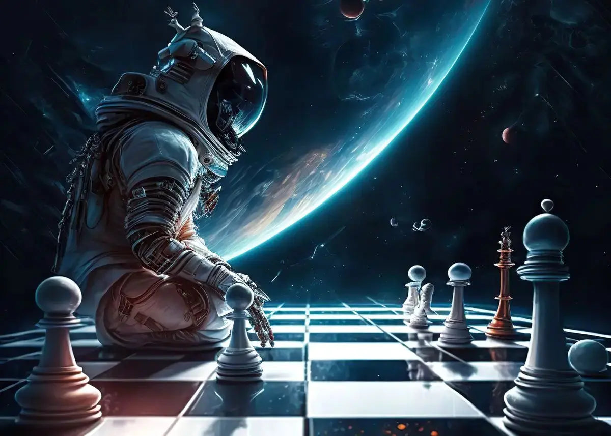 Affiche Astronautes Surréalistes Espace Astronomie    Espace Astronomie