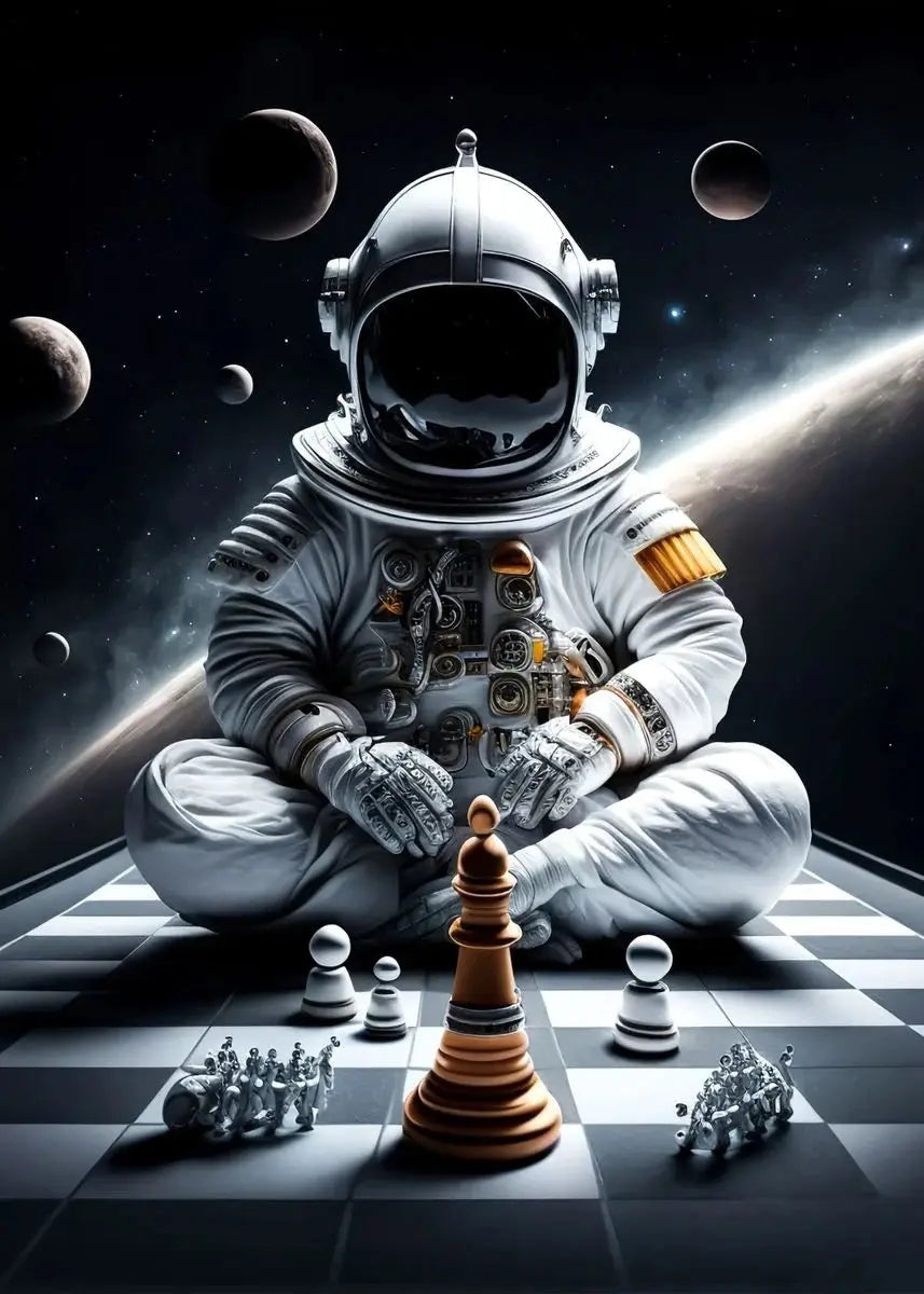Affiche Astronautes Surréalistes Espace Astronomie    Espace Astronomie