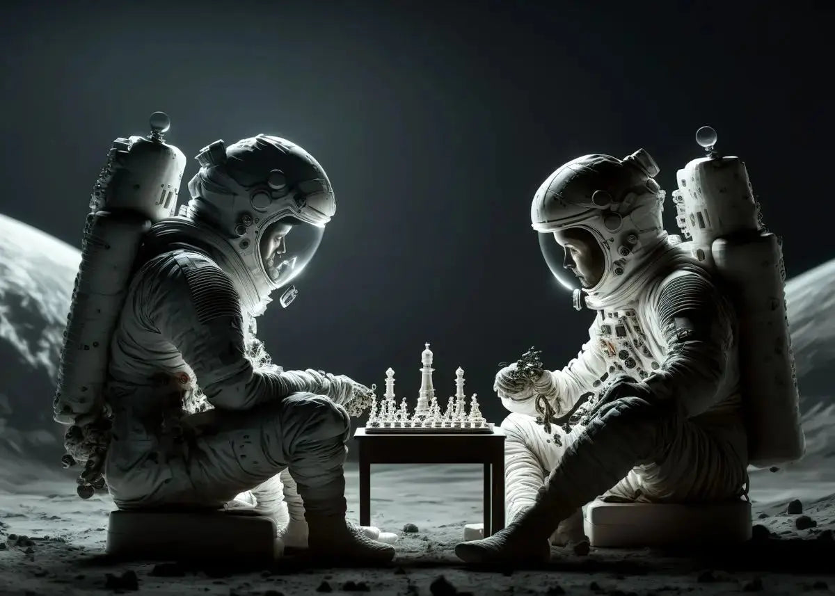 Affiche Astronautes Surréalistes Espace Astronomie    Espace Astronomie