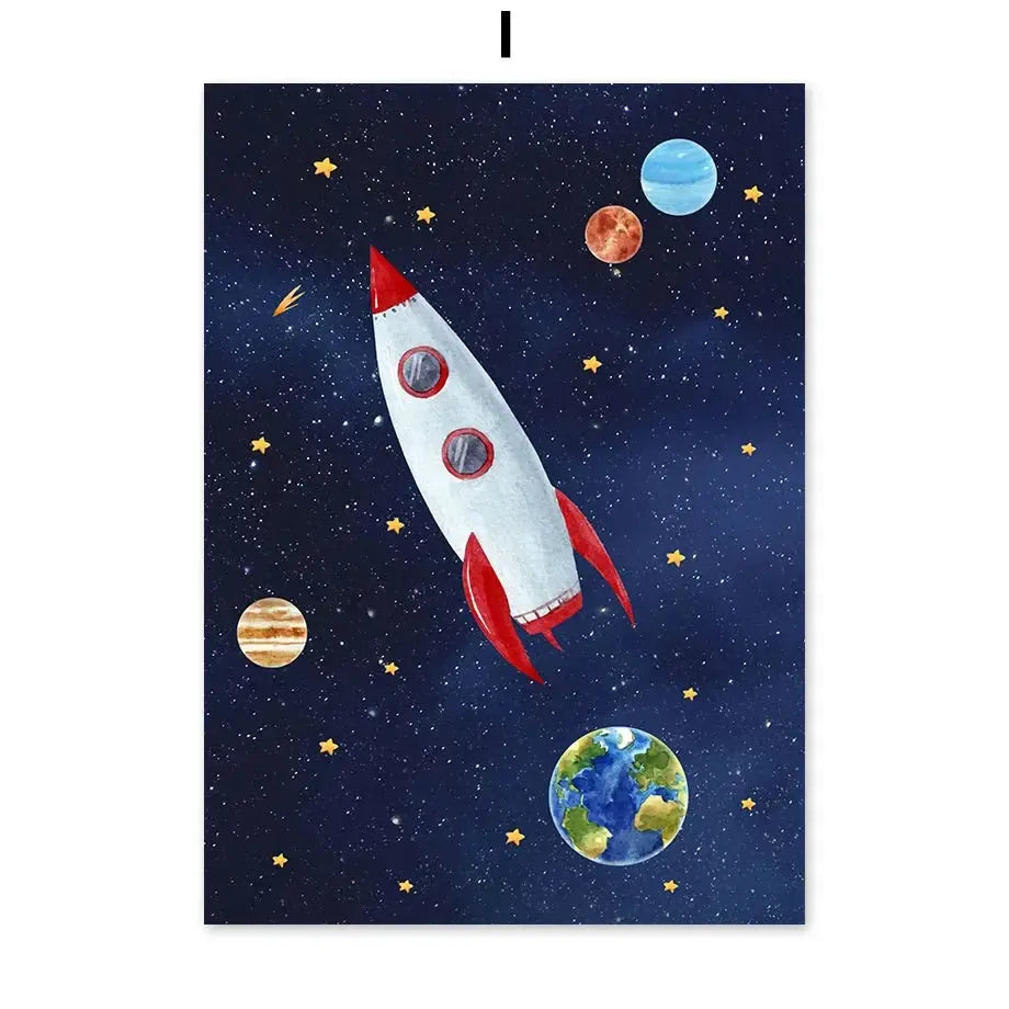 Affiche Astronomie Enfant Espace Astronomie    Espace Astronomie