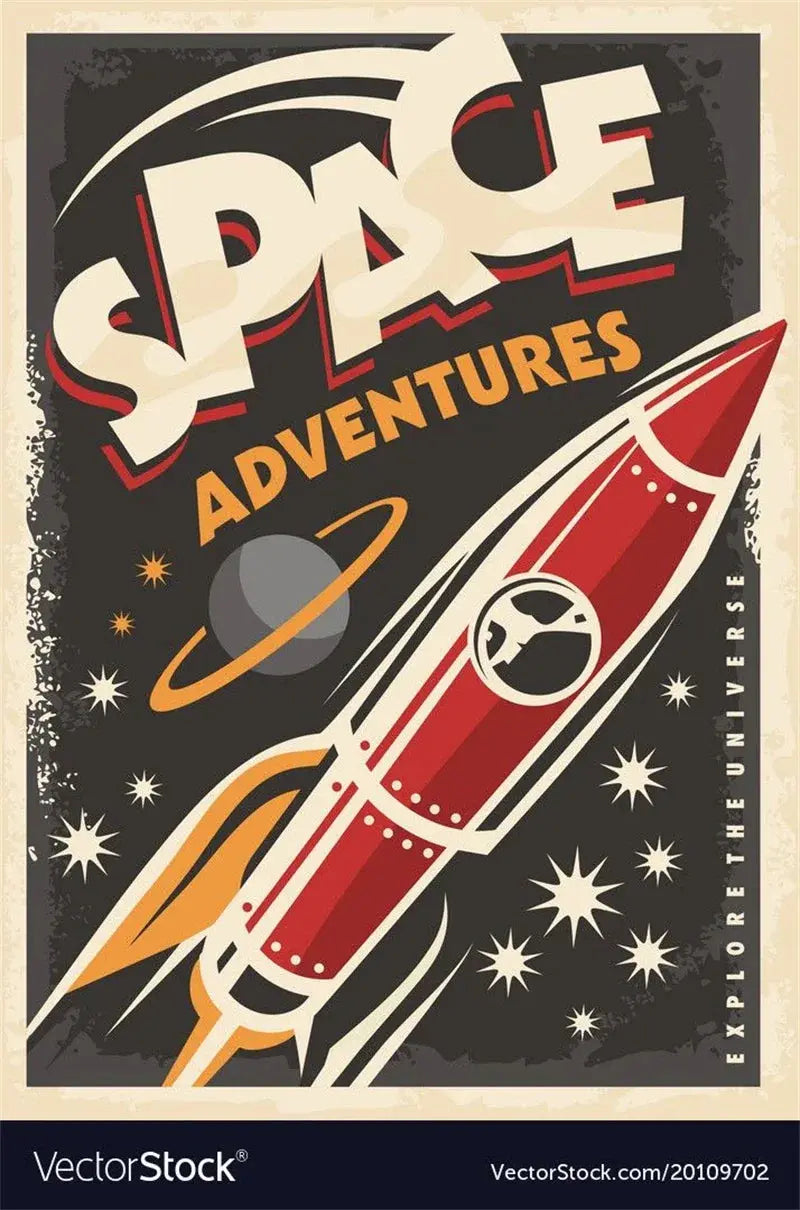 Affiches Conquête Spaciale Vintage Espace Astronomie    Espace Astronomie