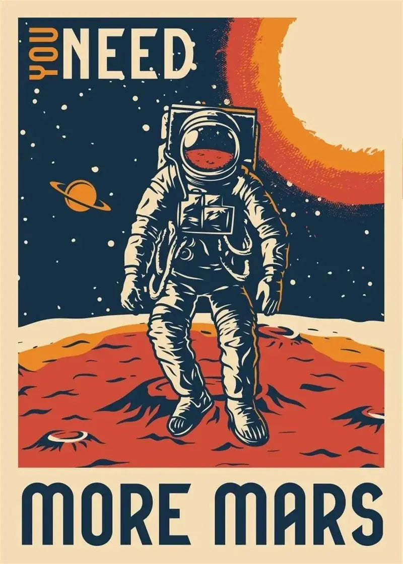 Affiches Conquête Spaciale Vintage Espace Astronomie    Espace Astronomie