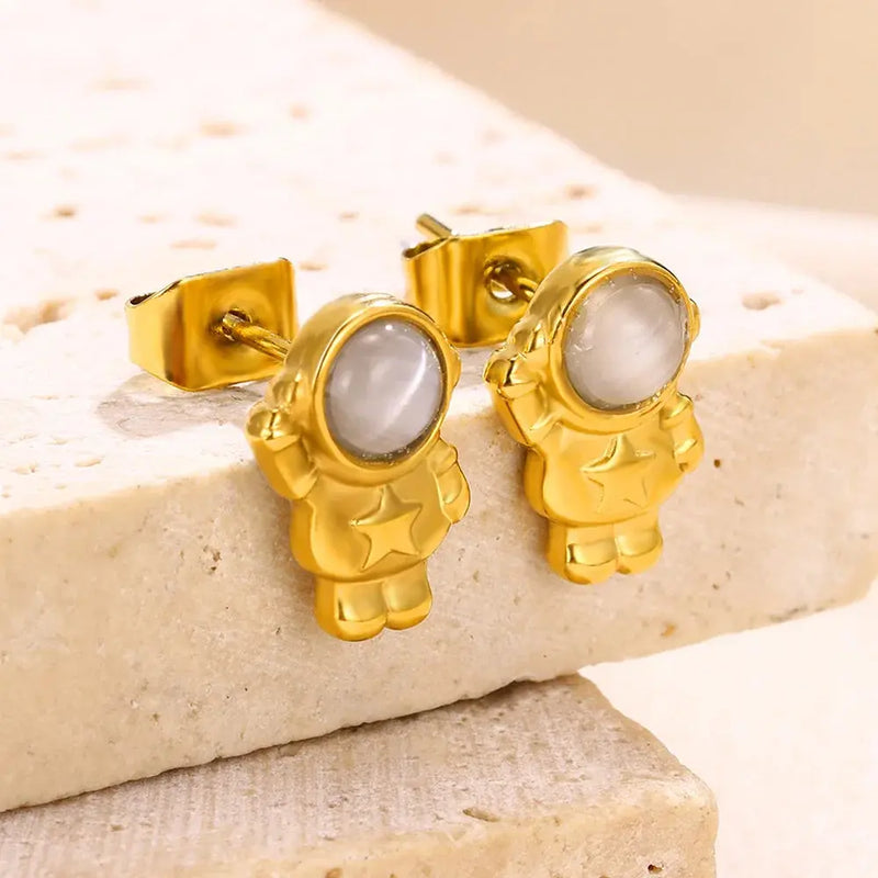 Boucles d'Oreilles Astronautes