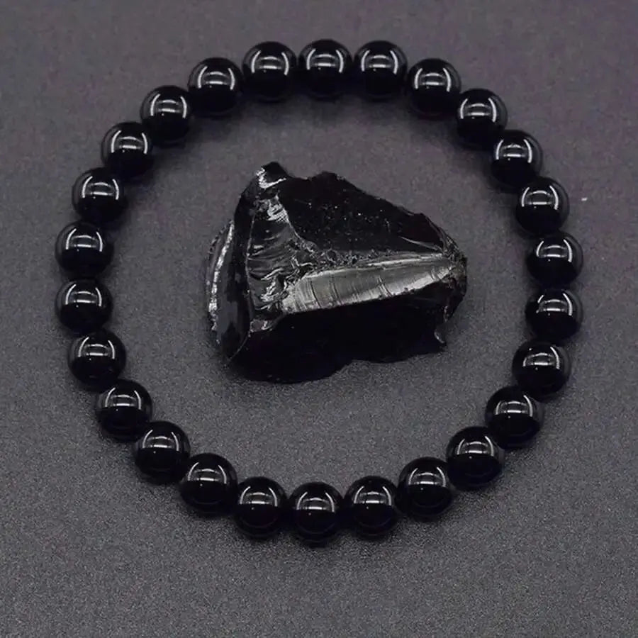 Bracelet Météorite Onyx Noir Espace Astronomie    Espace Astronomie