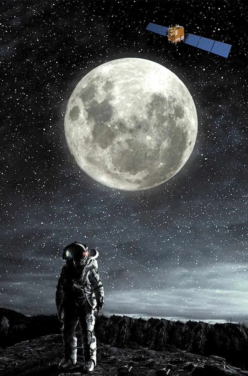 Cadre Lumineux Lune Espace Astronomie    Espace Astronomie