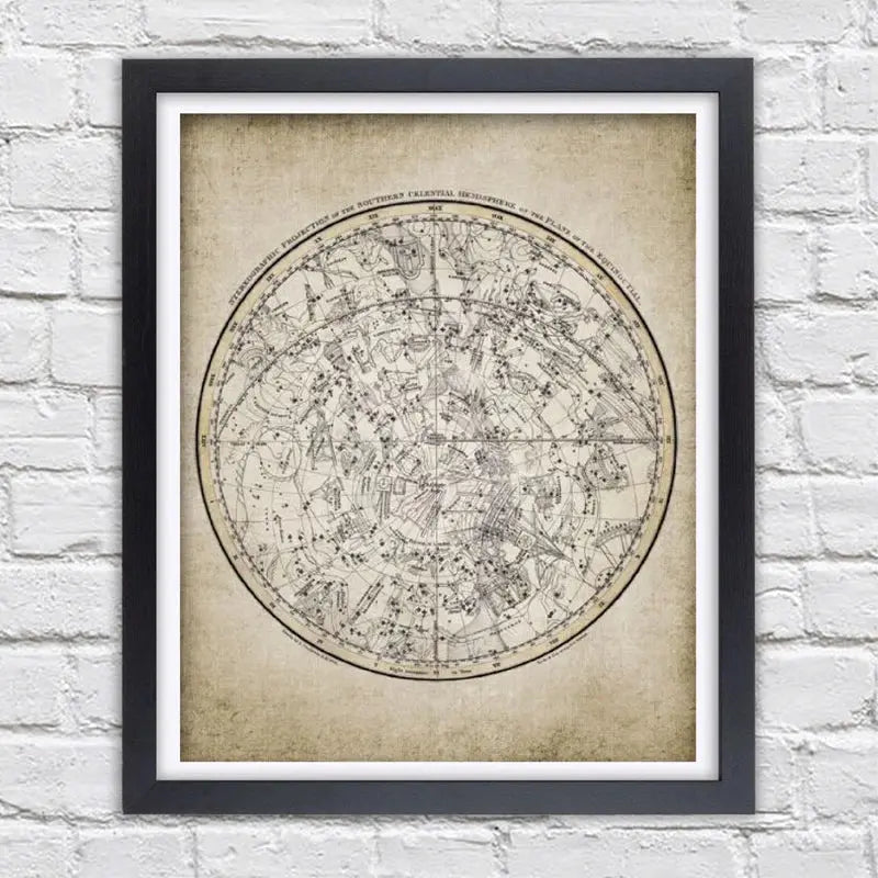 Carte Antique Astronomie