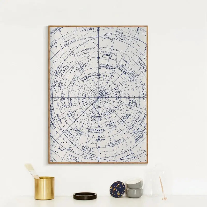 Carte Constellations Astronomiques Espace Astronomie    Espace Astronomie