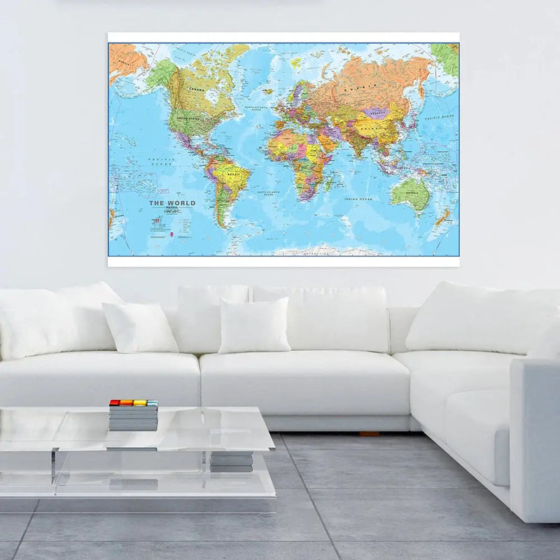 Carte du Monde 100x70cm