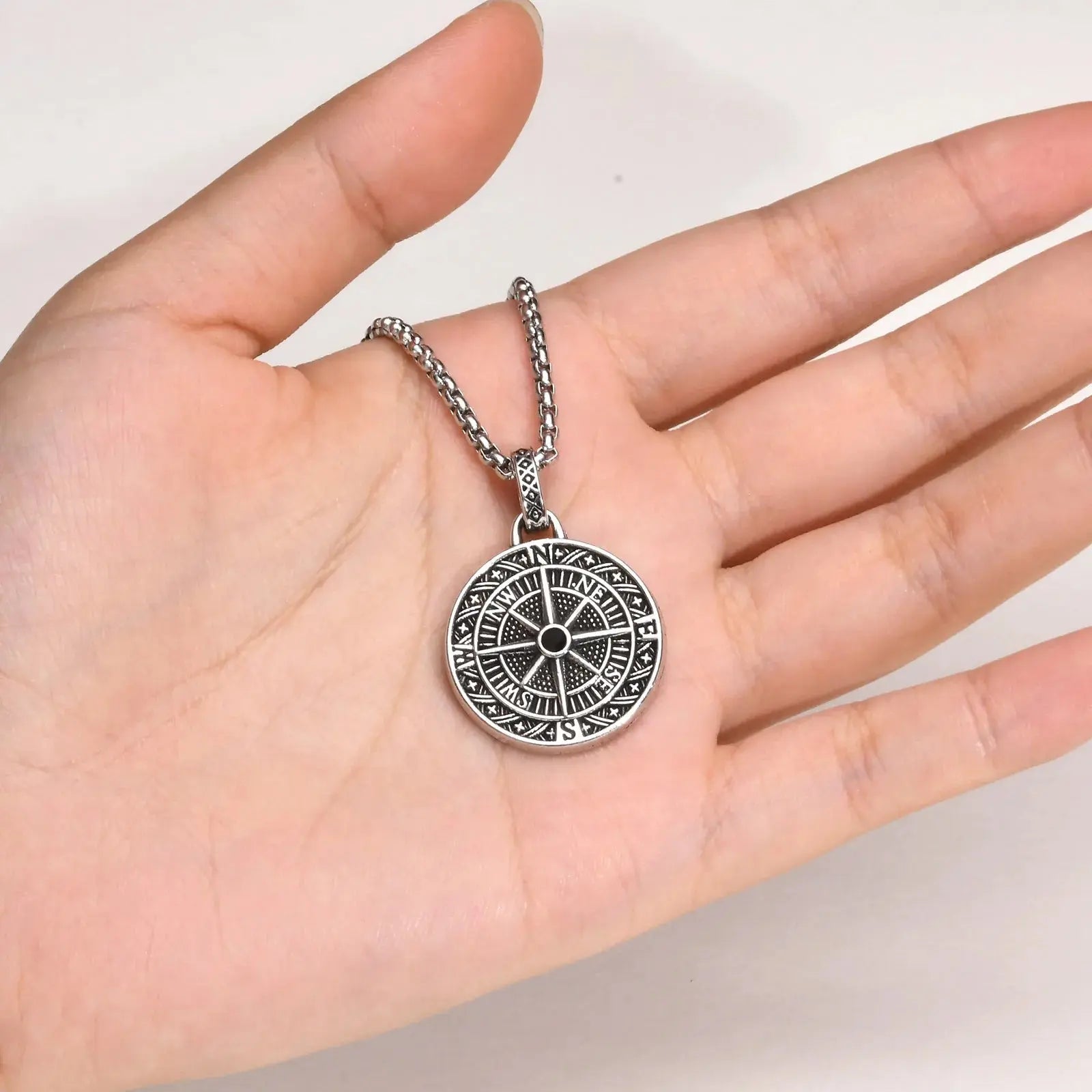 Collier Boussole Argent Espace Astronomie    Espace Astronomie