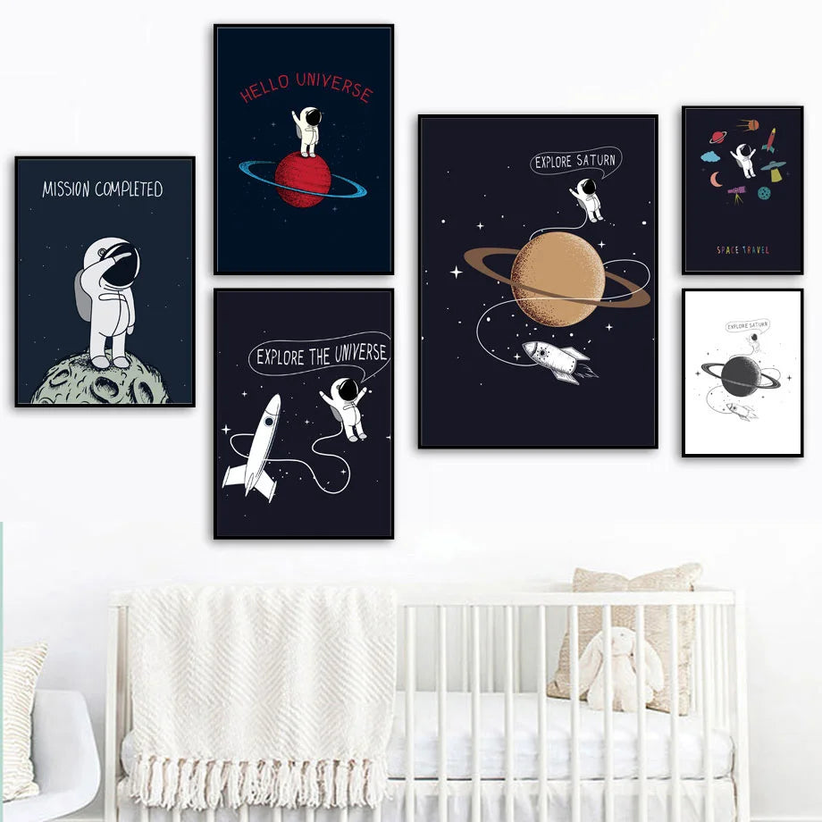 Affiche Astronaute Enfant