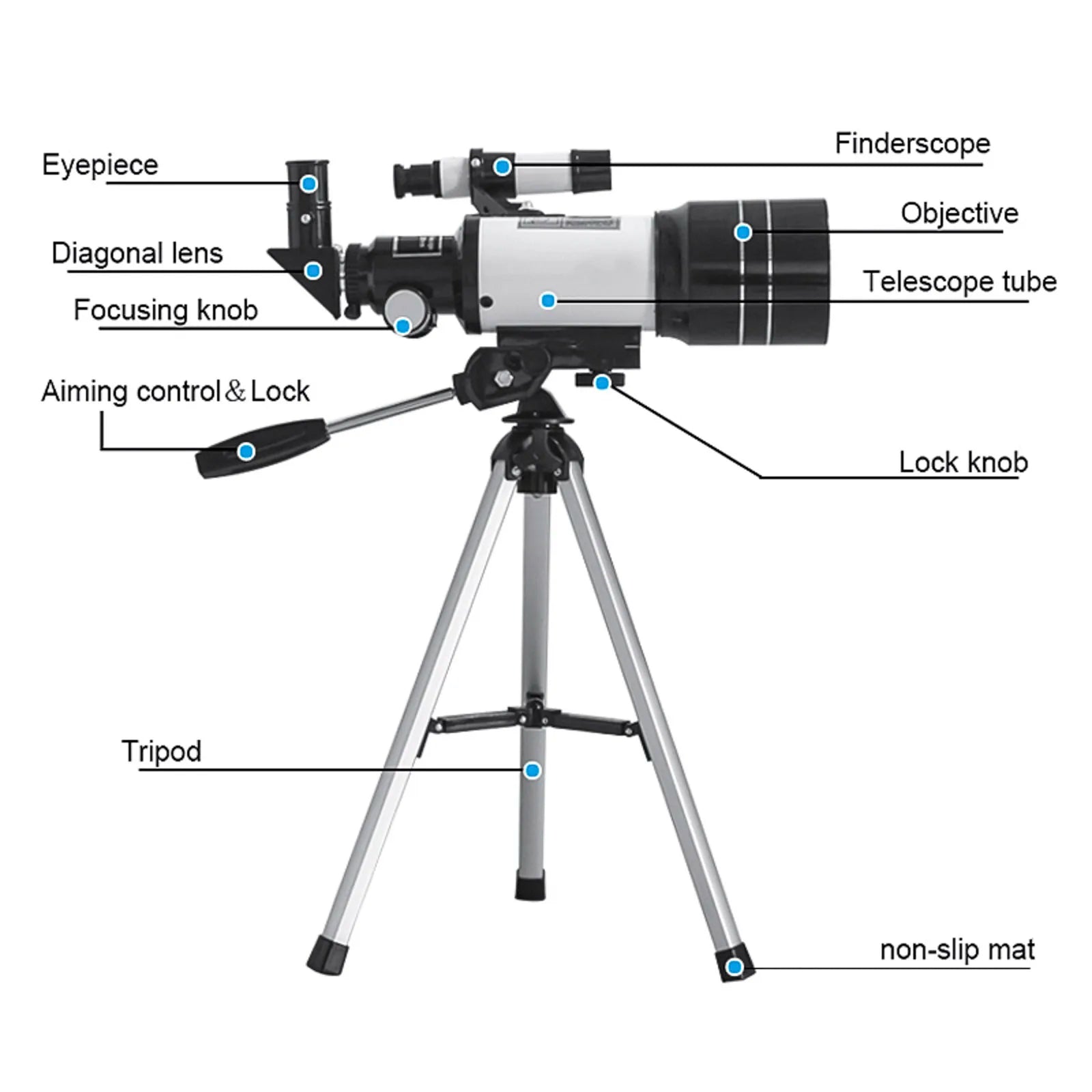 Télescope Compact 150X 70MM