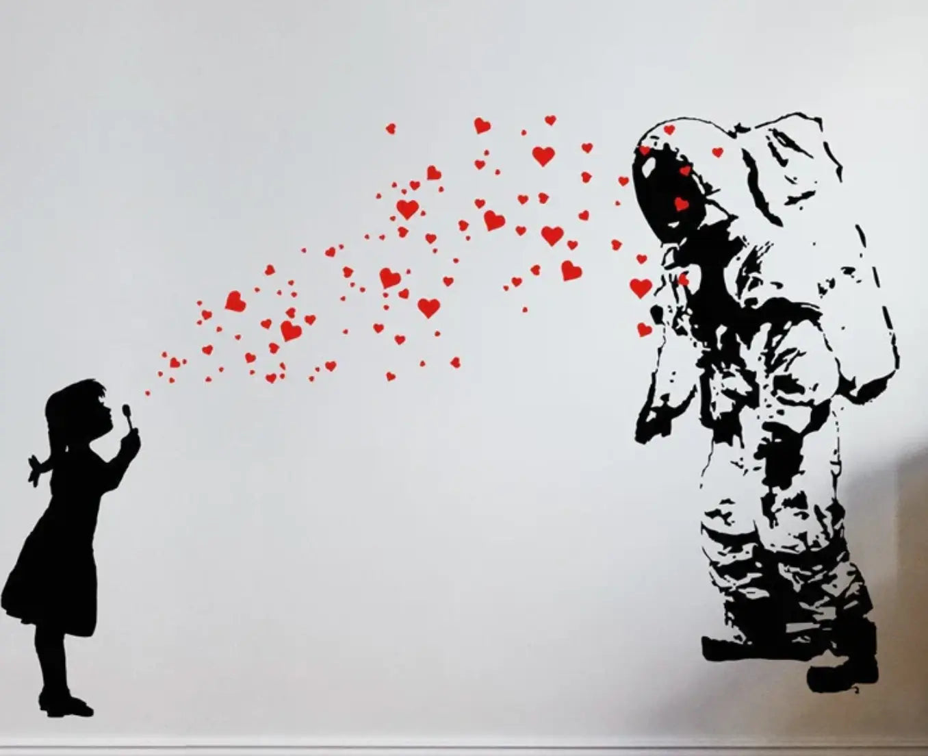 Sticker Mural Banksy Astronaute Espace Astronomie    Espace Astronomie