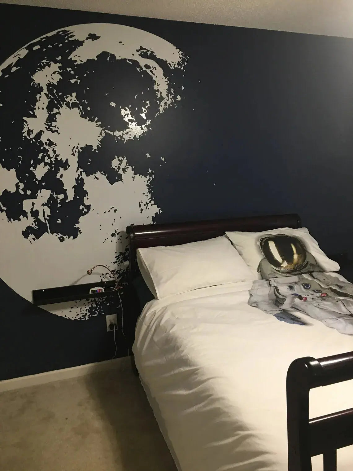 Sticker Mural Lune Minimaliste Espace Astronomie    Espace Astronomie